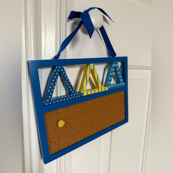 Delta Delta Delta Cork Board and Photo Blocks Set - Picture 7 of 9